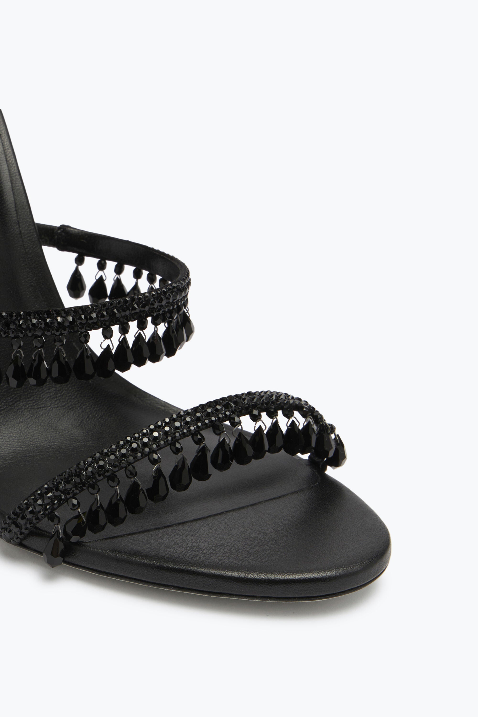 René Caovilla Chandelier Black Sandal 105 mm