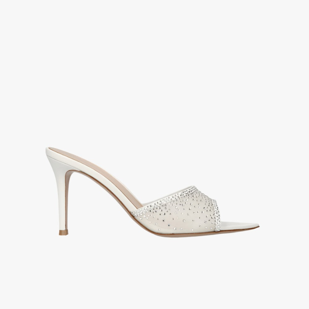 Gianvito Rossi Rania Mule 85 Off White
