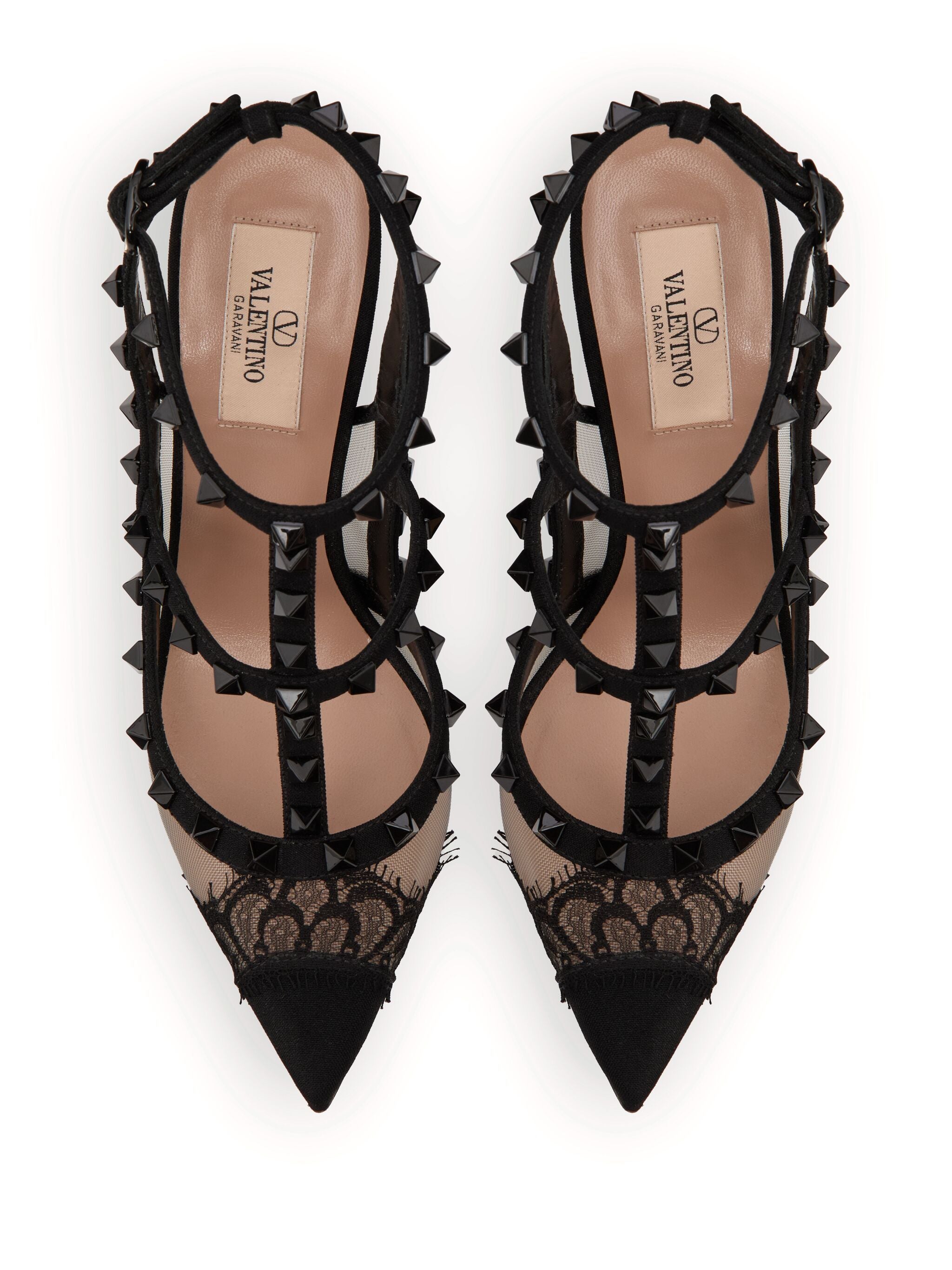 Valentino Garavani Rockstud Lace Pumps