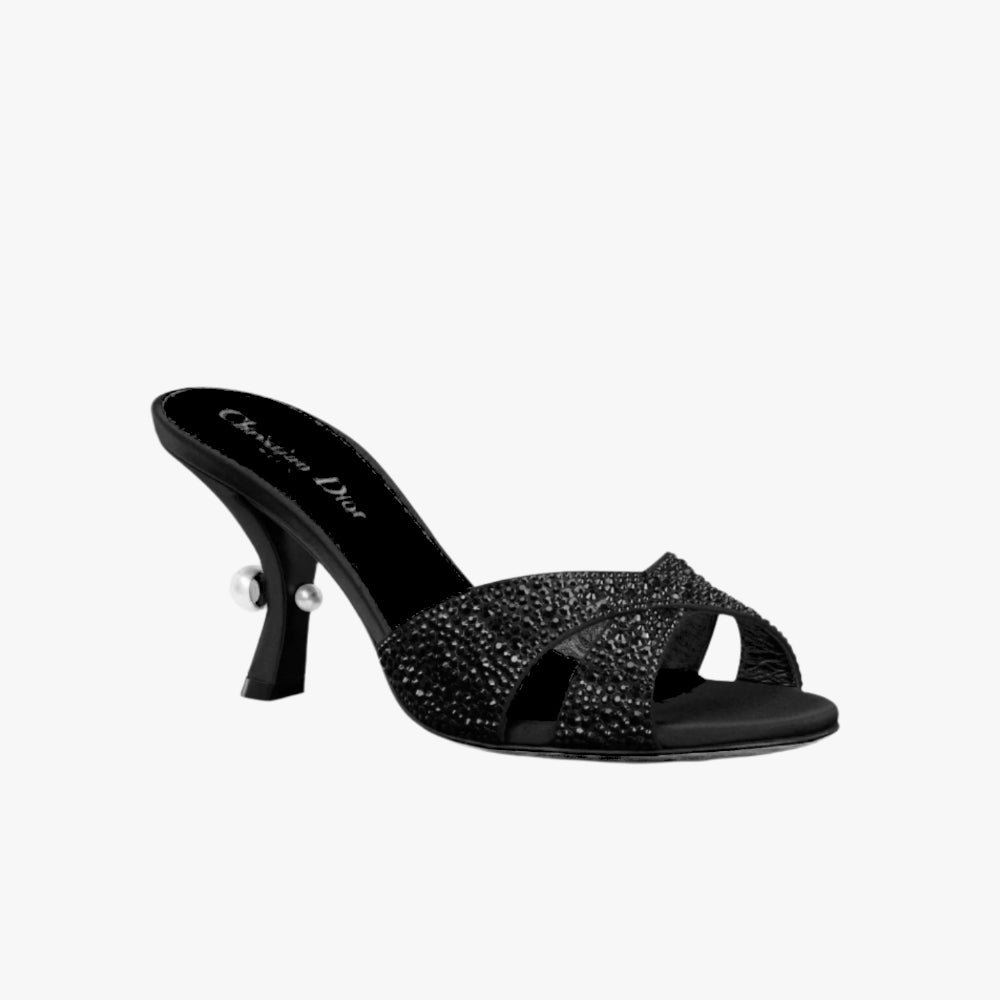 Dior Tribales Heeled Slide Black