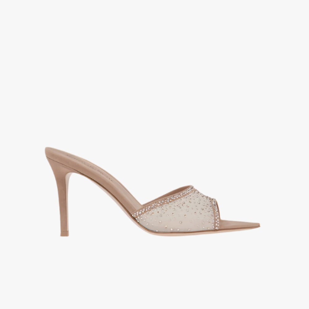 Gianvito Rossi Rania Mule 85 Beige