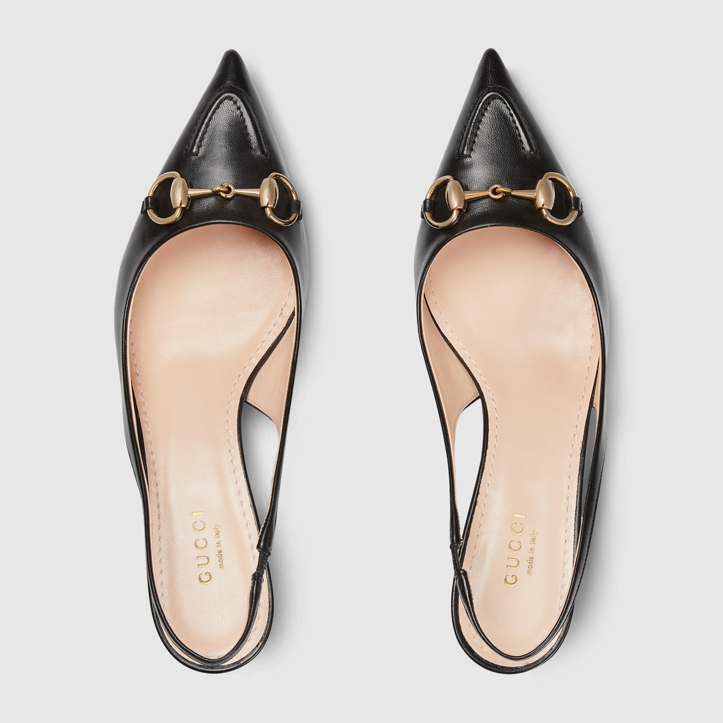 Gucci Horsebit Slingback Pump Black