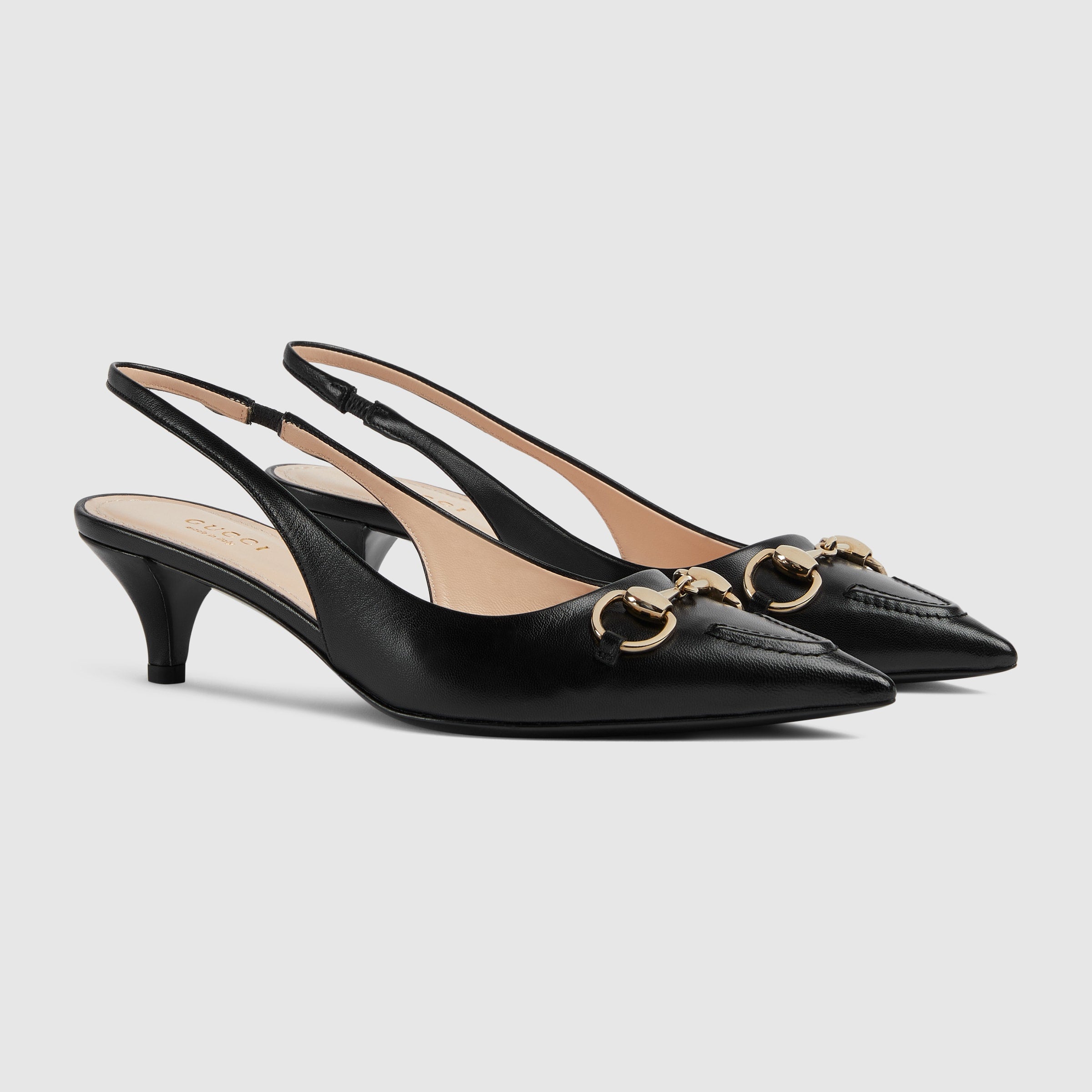 Gucci Horsebit Slingback Pump Black