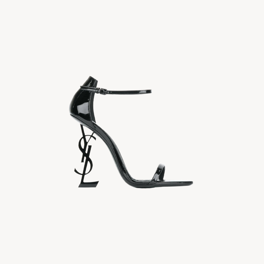 Saint Laurent Black Opyum Sandals