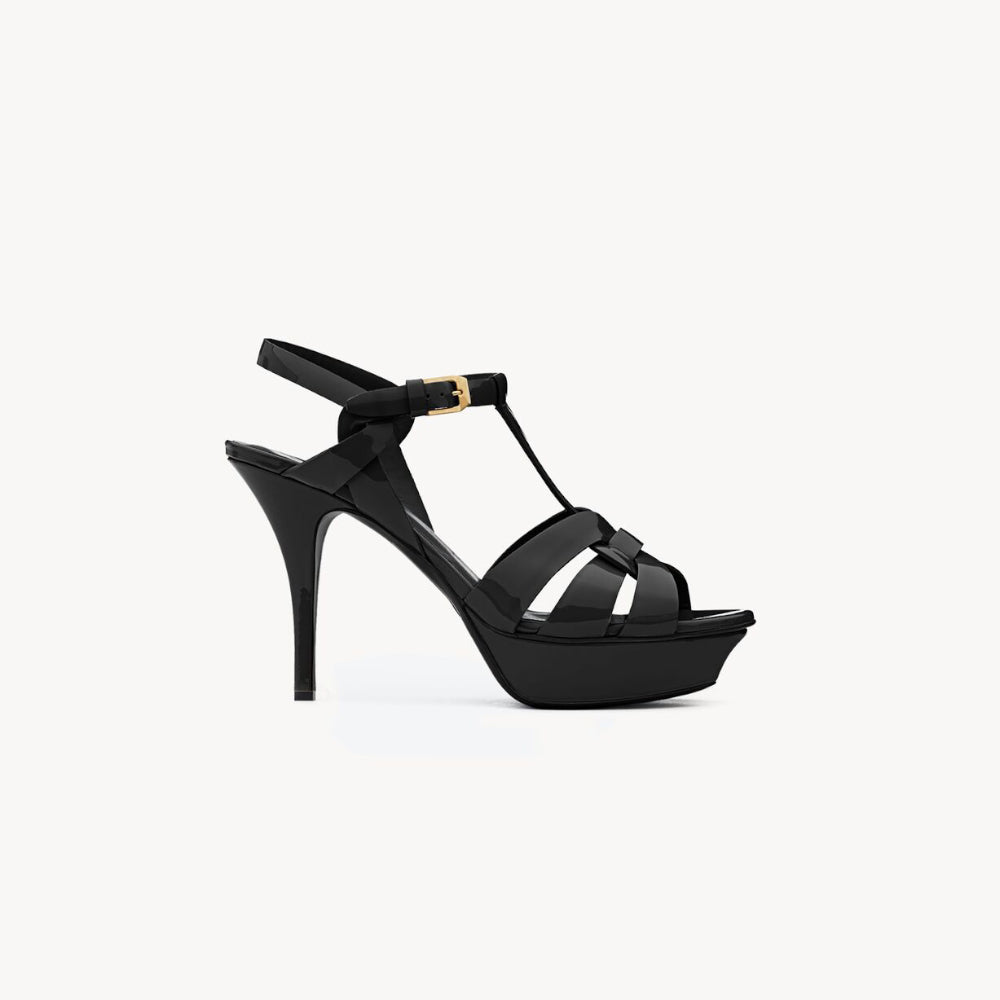 Saint Laurent Tribute Black Sandals