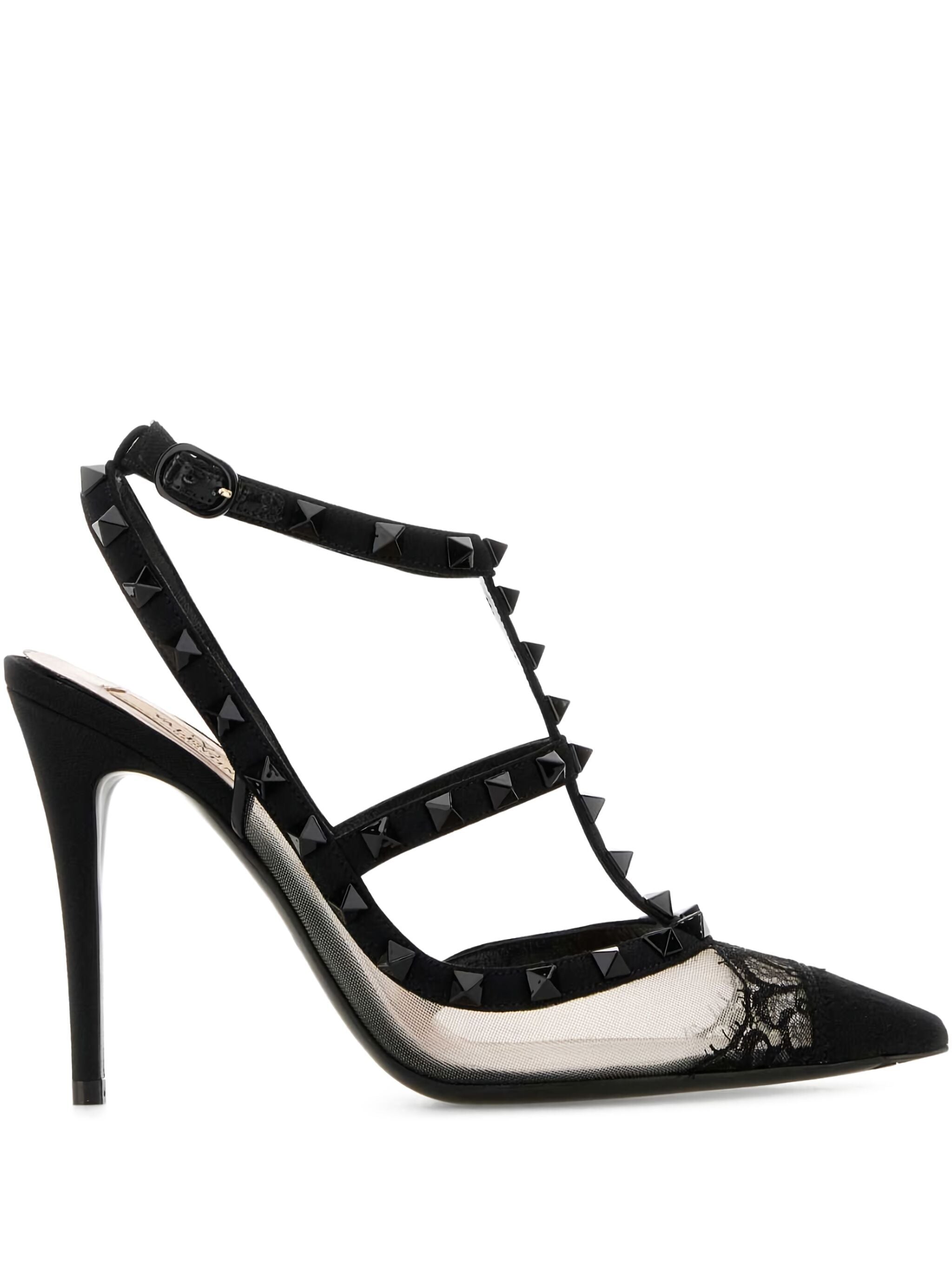 Valentino Garavani Rockstud Lace Pumps