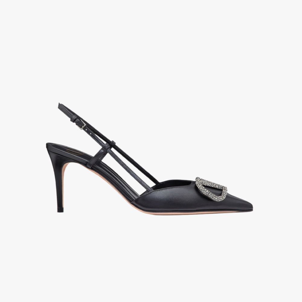 Valentino Garavani VLogo Signature Slingback pumps Black