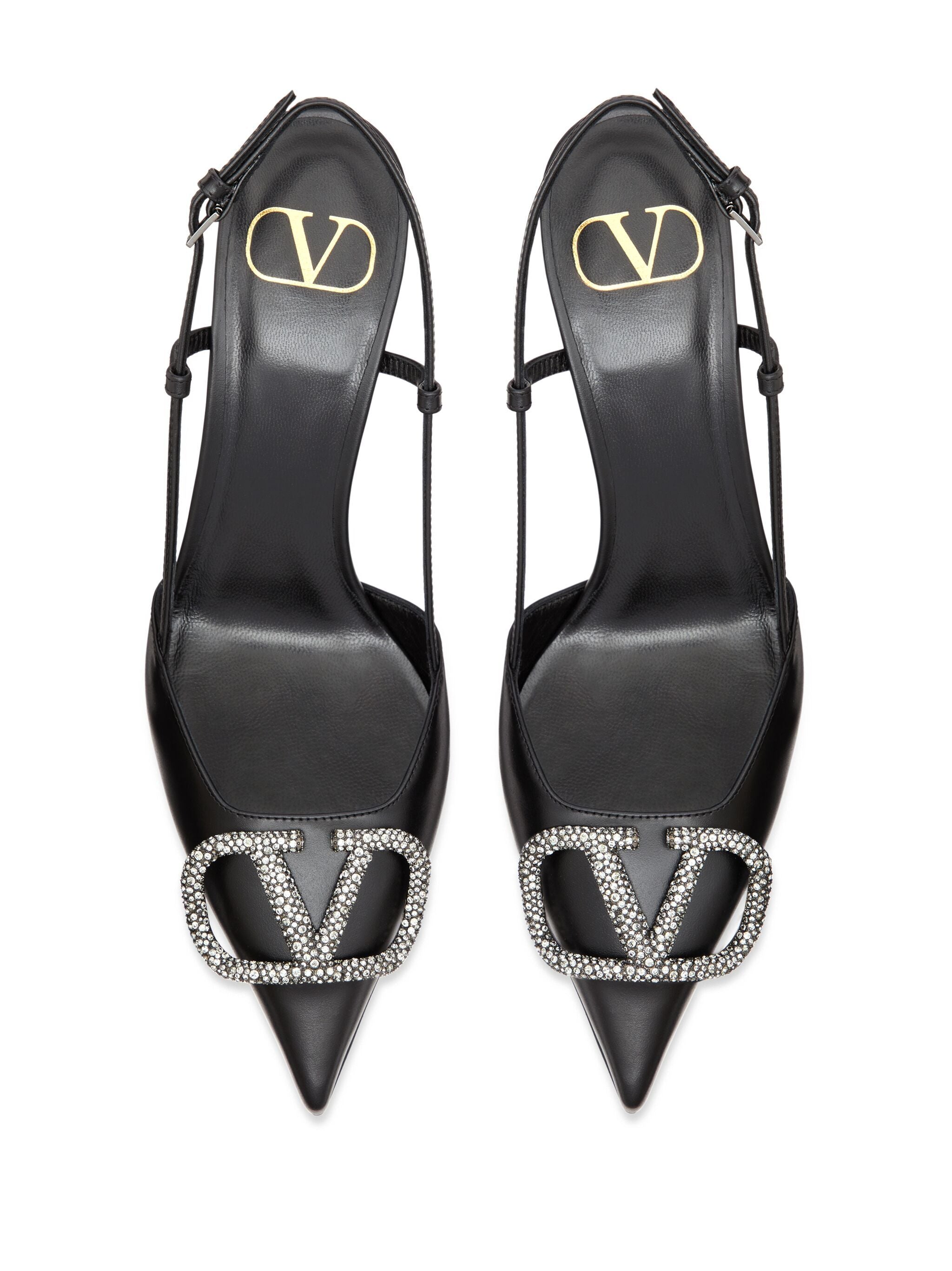 Valentino Garavani VLogo Signature Slingback pumps Black