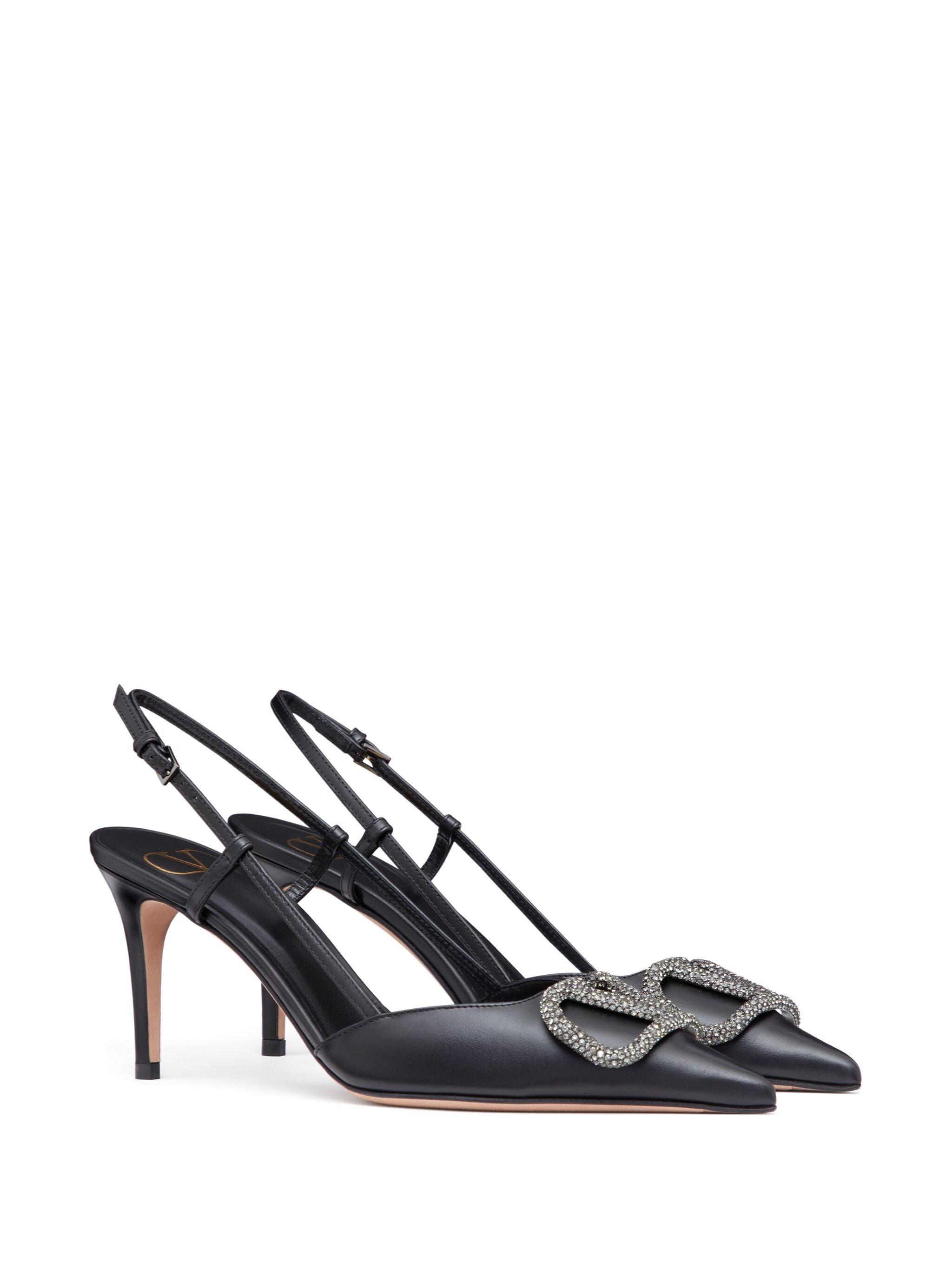 Valentino Garavani VLogo Signature Slingback pumps Black