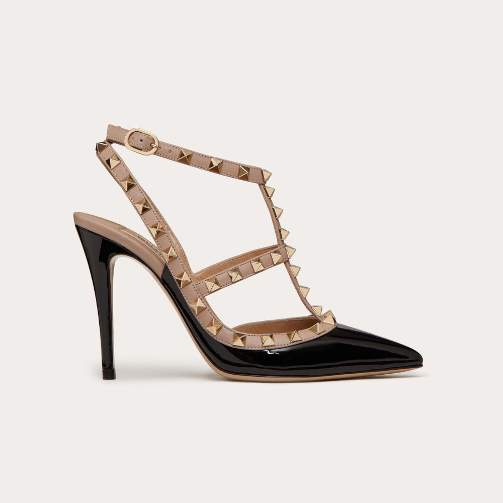 Valentino Rockstud Caged Black Pump