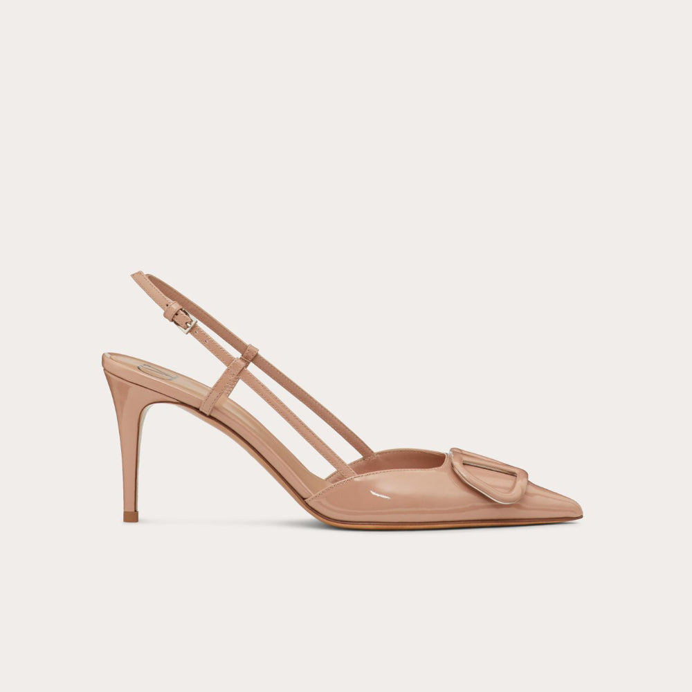 Valentino Vlogo Signature Slingback Beige Pump