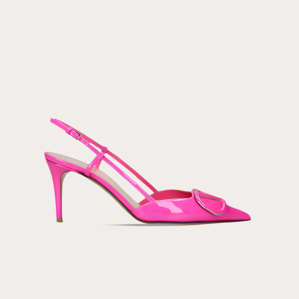 Valentino Vlogo Signature Slingback Pink Pump