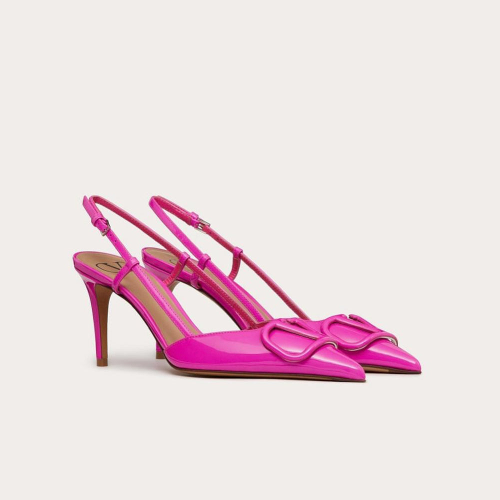 Valentino Vlogo Signature Slingback Pink Pump