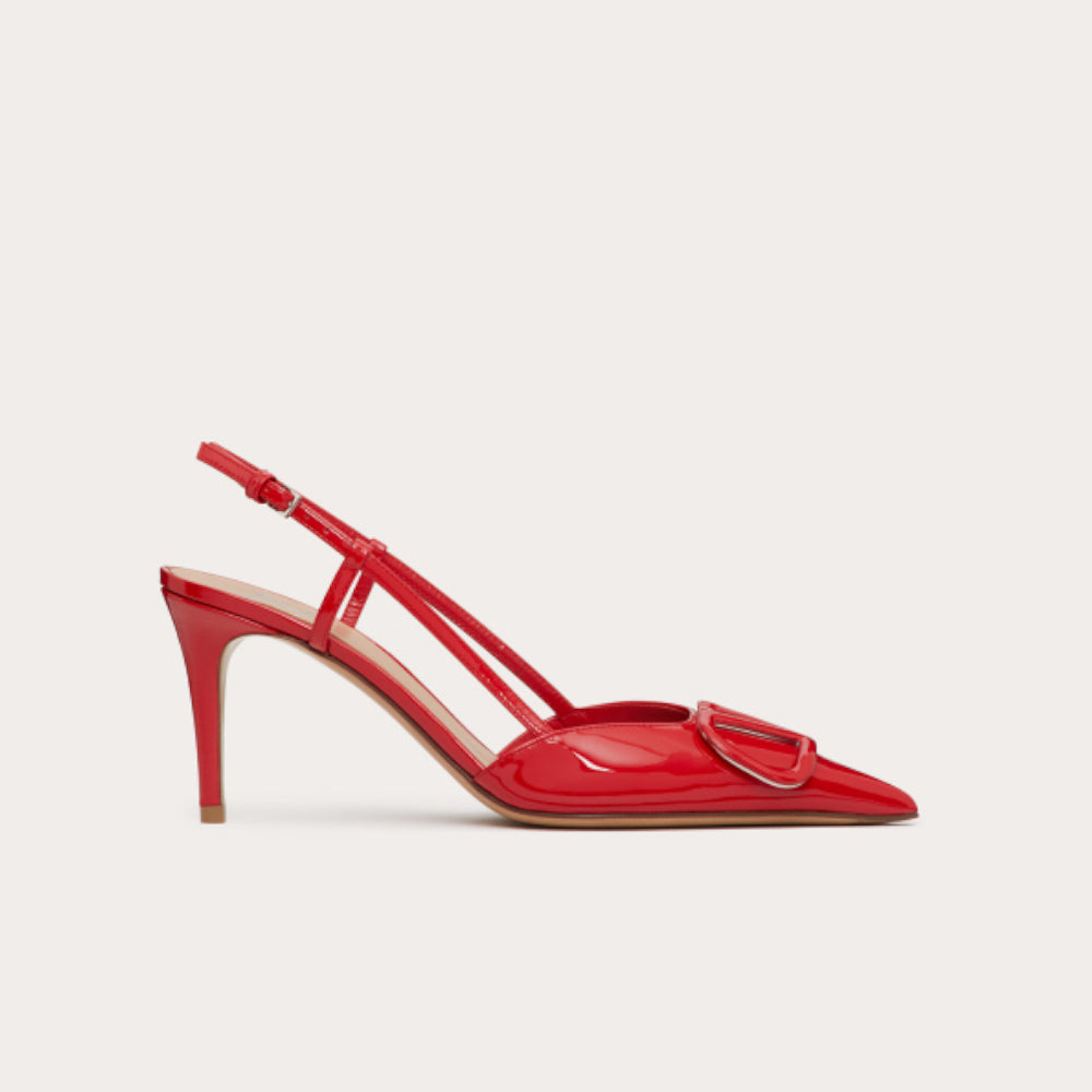 Valentino Vlogo Signature Slingback Red Pump