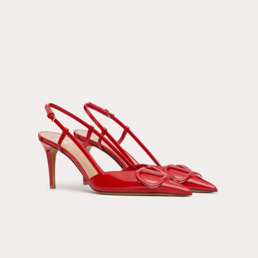 Valentino Vlogo Signature Slingback Red Pump