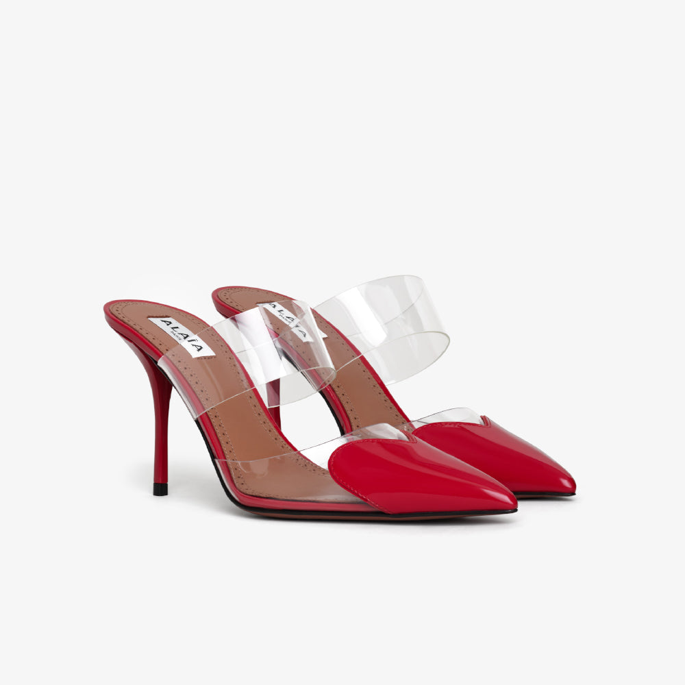 Alaïa Cœur Red Heart Mules