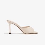 Miu Miu Patent Leather Mules Nude
