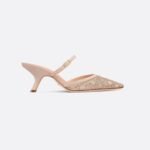 Dior Capture Heeled Mule Nude