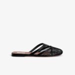 Alaïa Infradito Flat Mules Black