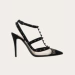 Valentino Garavani Rockstud Lace Pumps
