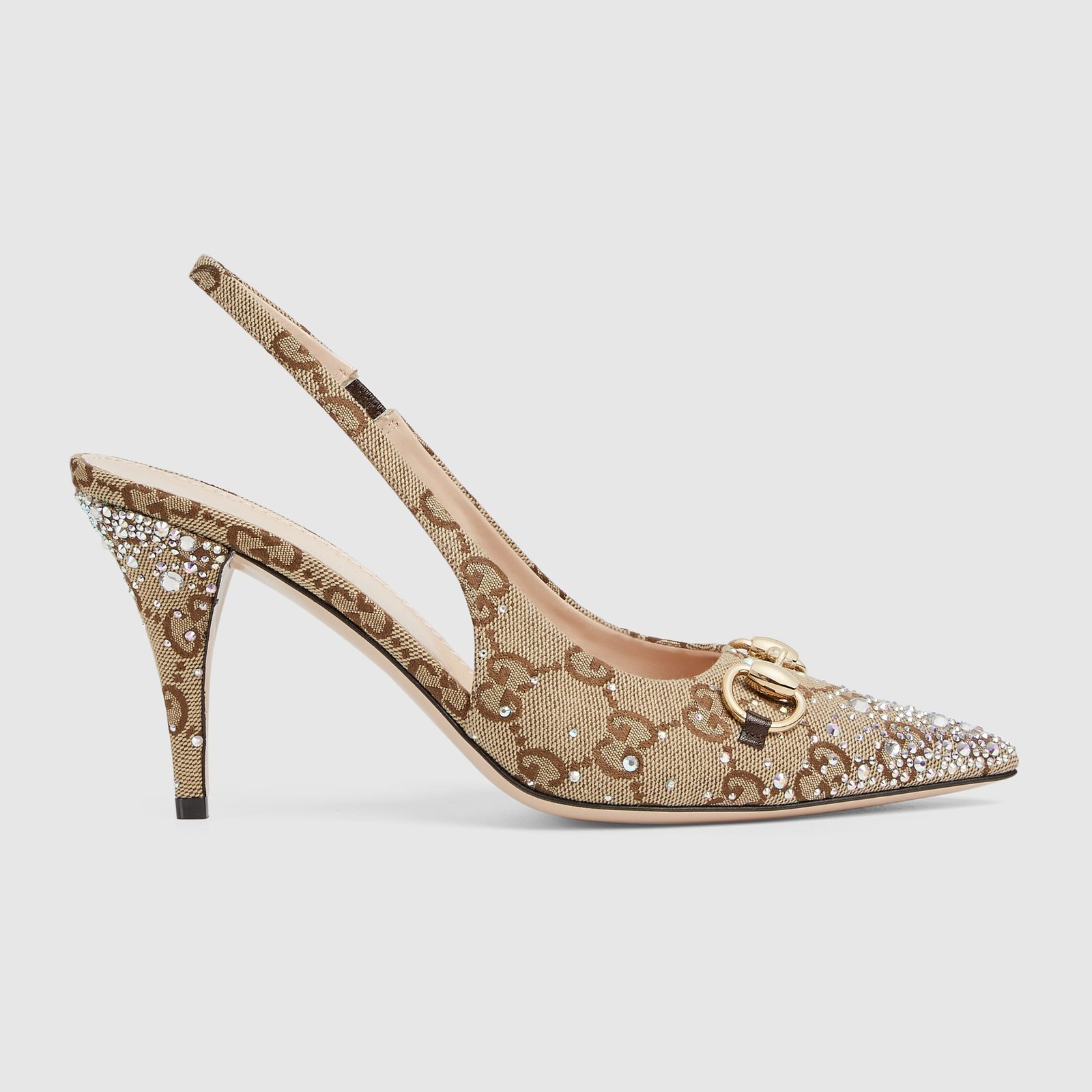GucciHorsebitSlingbackBeigePump_1 Gucci Horsebit Slingback Beige Pump - Image 1