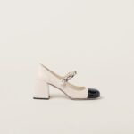 Miu Miu Patent Leather Pumps Ivory Black