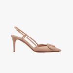 Valentino Garavani VLogo Signature Slingback pumps Beige