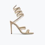 René Caovilla Chandelier Beige Sandal 105 mm