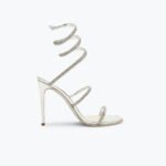 René Caovilla Cleo Silver Sandal